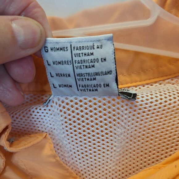 Columbia PFG‎ Fishing Shirt Men's LPeach Orange Short Sleeve Button Down Vented - Picture 12 of 16